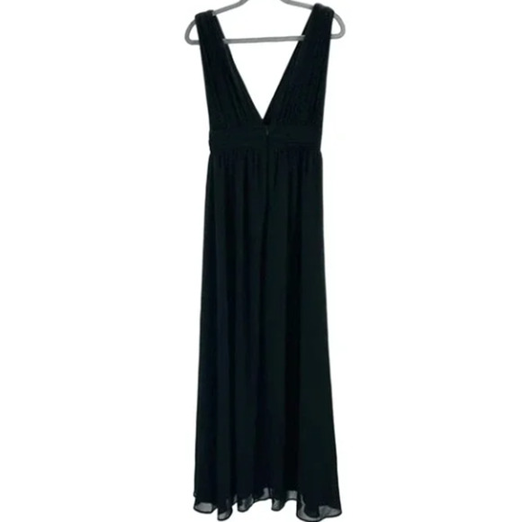 LULU'S sz M Heavenly Hues V-Neck Maxi Black Formal Party Gown Dress NEW B159 - Picture 3 of 9